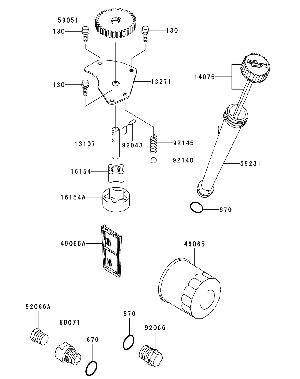 Fh680v-Hs07 Lubrication Equipment Diagram and Parts List for ENFORCER54 53AI3AGT750-23HP Cub Cadet Lawn Tractor
